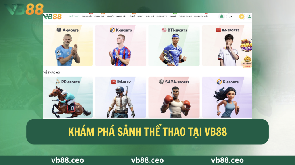 Khám Phá Sảnh Thể Thao Tại VB88