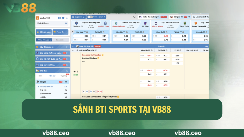 Sảnh Bti Sports Tại VB88
